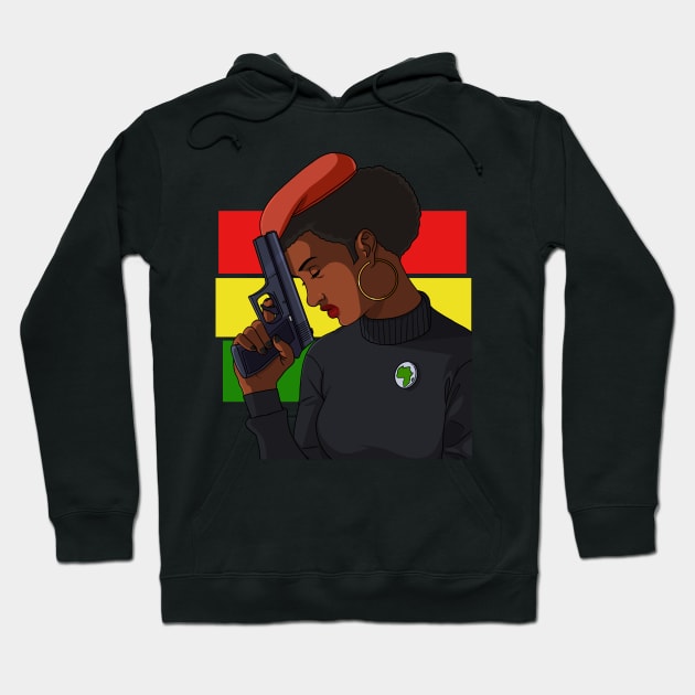 Black Panther Party African Pride Hoodie by Noseking